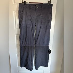 Prana Women's Charcoal Half Zip Track Pants